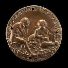 Boldù with the Genius of Death [reverse], 1458. Creator: Giovanni Boldu