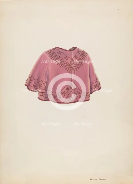 Bolero Jacket, c. 1937. Creator: Syrena Swanson.