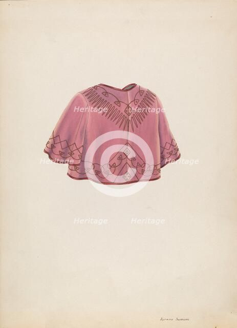 Bolero Jacket, c. 1937. Creator: Syrena Swanson.