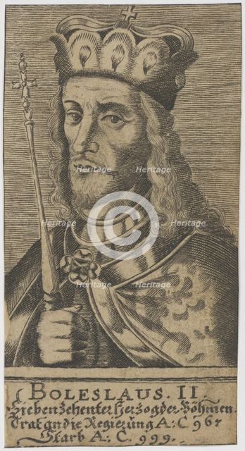 Boleslaus II the Pious, Duke of Bohemia. Creator: Anonymous.
