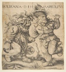 Bolinka and Marcolfus, late 15th-early 16th century. Creator: Daniel Hopfer