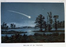 Bolide and its train, 1870. Creator: Unknown