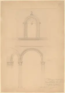Bologna Brick Wall, c. 1896. Creator: John Russell Pope