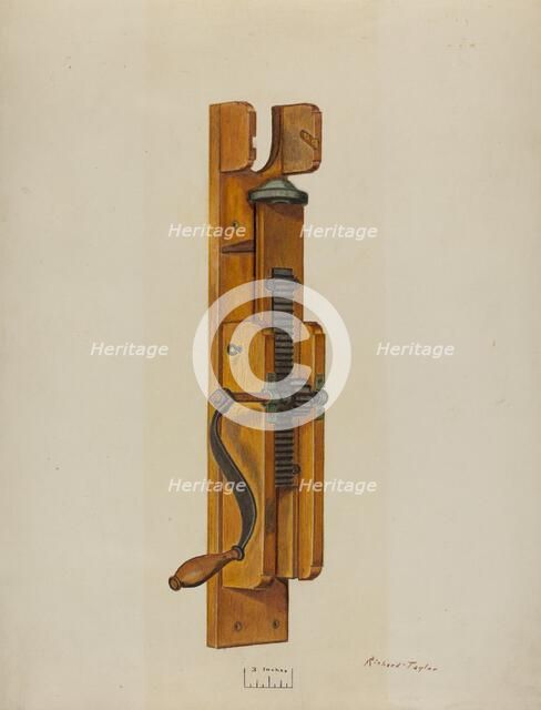 Bologna Stuffer, c. 1938. Creator: Richard Taylor.