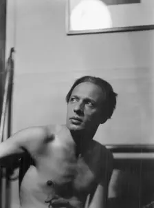 Bolm, Adolph, portrait photograph, 1928 Oct. Creator: Arnold Genthe