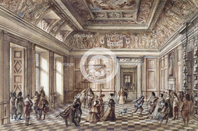 Bolsover Castle entrance hall, c17th century, (c1960s). Artist: Alan Ernest Sorrell.