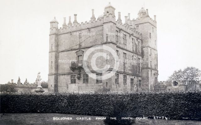 Bolsover Castle from the inner court, Derbyshire. Creator: Unknown.