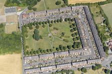Bolsover Model Village colliery workers cottages, Derbyshire, 2022. Creator: Emma Trevarthen