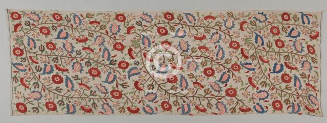 Bolster Cover, 19th century. Creator: Unknown.