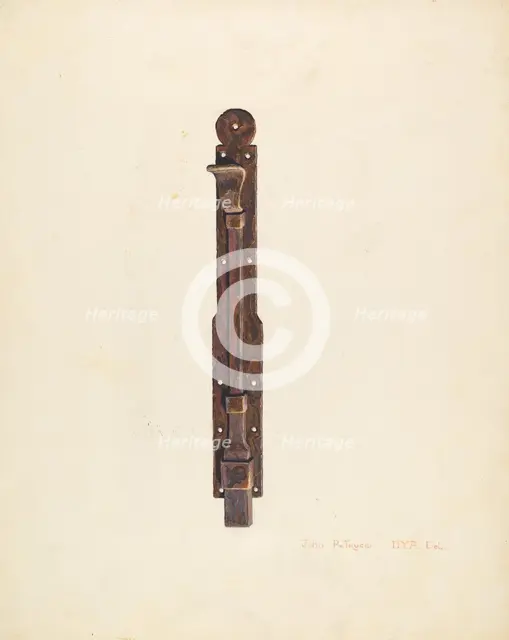 Bolt, c. 1939. Creator: John Petrucci.