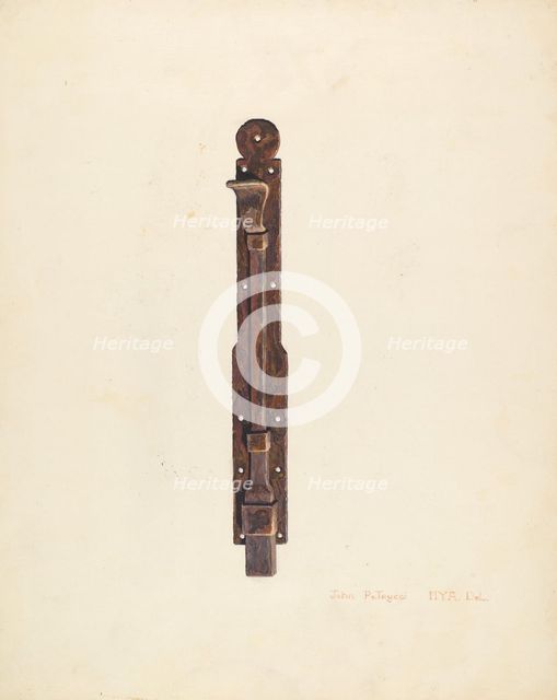 Bolt, c. 1939. Creator: John Petrucci.