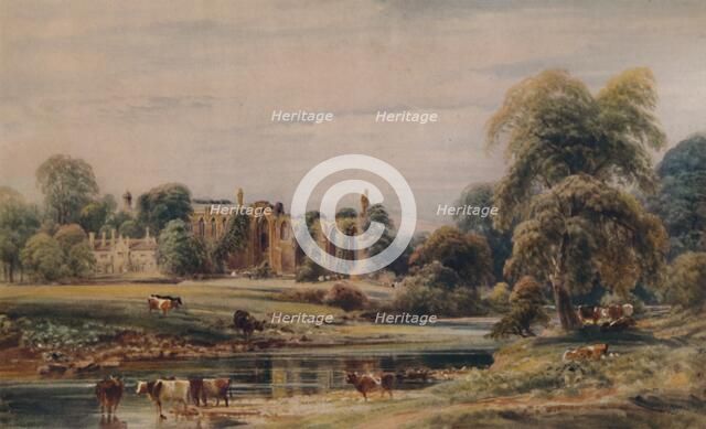 'Bolton Abbey and Rectory', 1846, (1935). Creator: Peter de Wint.