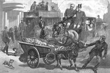 'Bolted!" An Impending Catastrophe 1890. Creator: Unknown