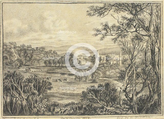 Bolten Abbey, Wharfdale, 1826. Creator: Mary Trevor.