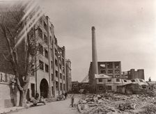 Bomb damage at the Caley factory, Norwich, Norfolk, 1942
