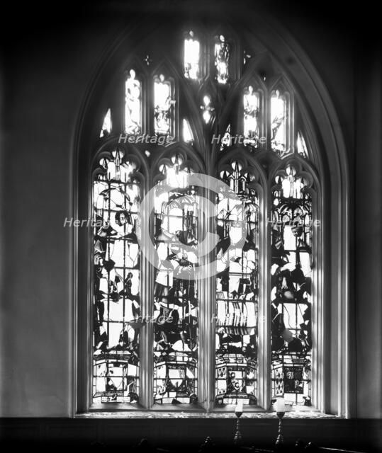 Bomb damage to Lincoln's Inn Chapel, London, October 1915. Artist: Unknown.