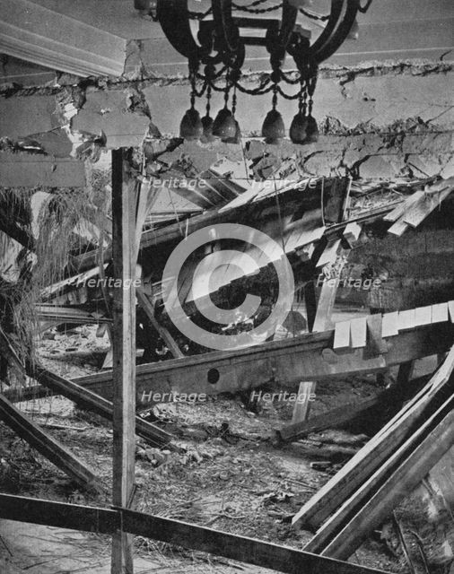 'Bomb explosion in the Buergerbraukeller in Munich', 1939, (1940). Artist: Unknown.