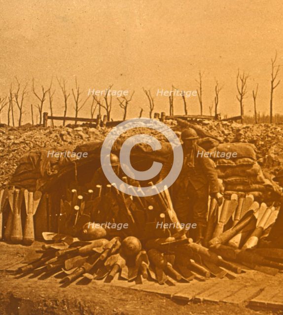 Bomb store, c1914-c1918. Artist: Unknown.