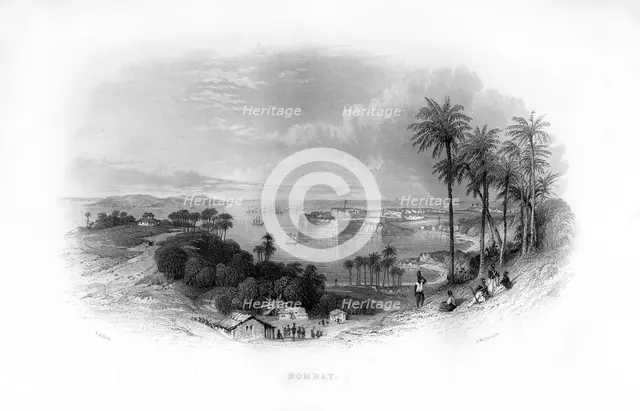 Bombay, India, 19th century.Artist: A Willmore