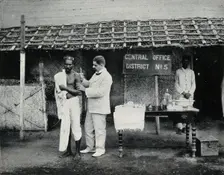 Bombay plague epidemic, 1896-1897: inoculation against plague, 1896/1897. Creator: Clifton & Co