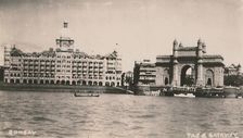Bombay - Taj & Gateway c1930. Creator: Unknown