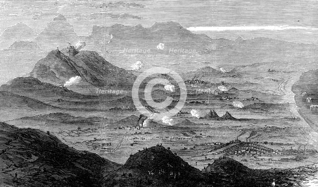 Bombardment of Carthagena: view from Mount Forman, looking west, 1873. Creator: Unknown.
