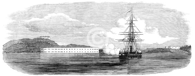 Bombardment of Bomarsund, 1854. Creator: Unknown.
