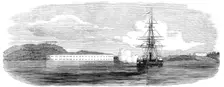 Bombardment of Bomarsund, 1854. Creator: Unknown
