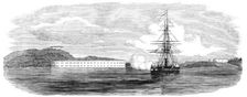 Bombardment of Bomarsund, 1854. Creator: Unknown