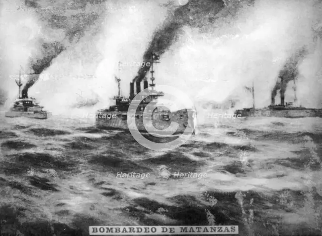 Bombardment of Matanzas, (1898), 1920s. Artist: Unknown