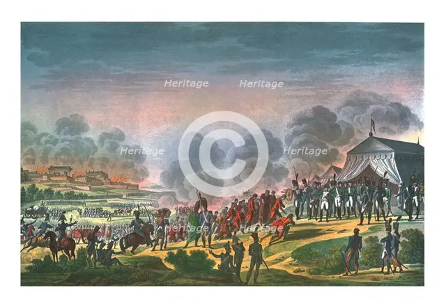 Bombardment of Madrid, 4 December 1808, (c1850).  Artist: Edme Bovinet.