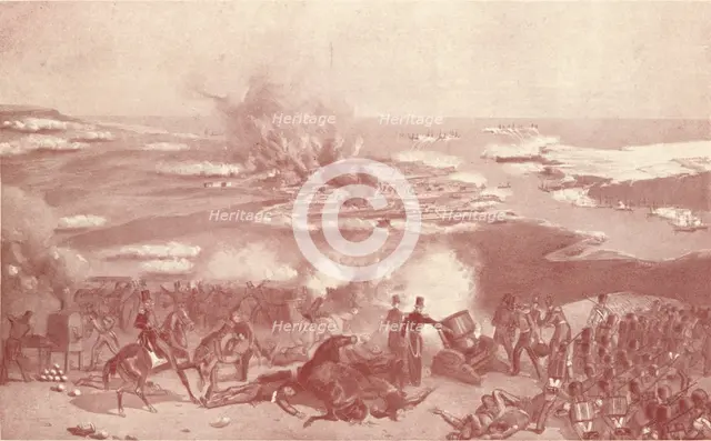 'Bombardment of Sebastopol', 1854 (1909). Artist: Unknown.
