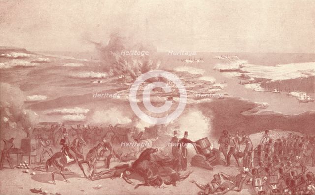 'Bombardment of Sebastopol', 1854 (1909). Artist: Unknown.