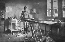 Bombardment of Vadelaincourt Hospital; The room where, on September 4, a surgeon... 1917. Creator: Unknown
