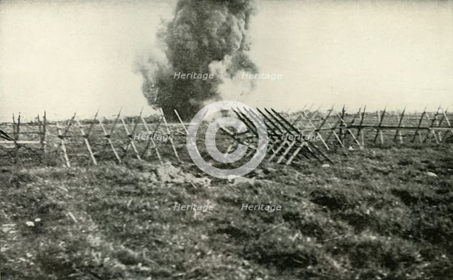 'Bombarding the German Trenches', (1919). Creator: Unknown.