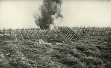 Bombarding the German Trenches (1919). Creator: Unknown