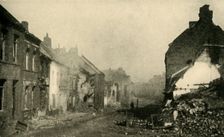Bombed buildings in northern France, First World War, 1917, (c1920). Creator: Unknown