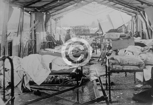 Bombed hospital, between c1915 and c1920. Creator: Bain News Service.