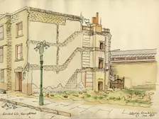 Bombed site, Hampstead 1951. Creator: Shirley Markham