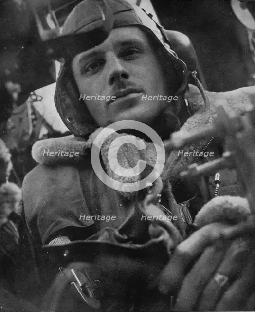 Bomber Command pilot, 1941. Artist: Unknown.