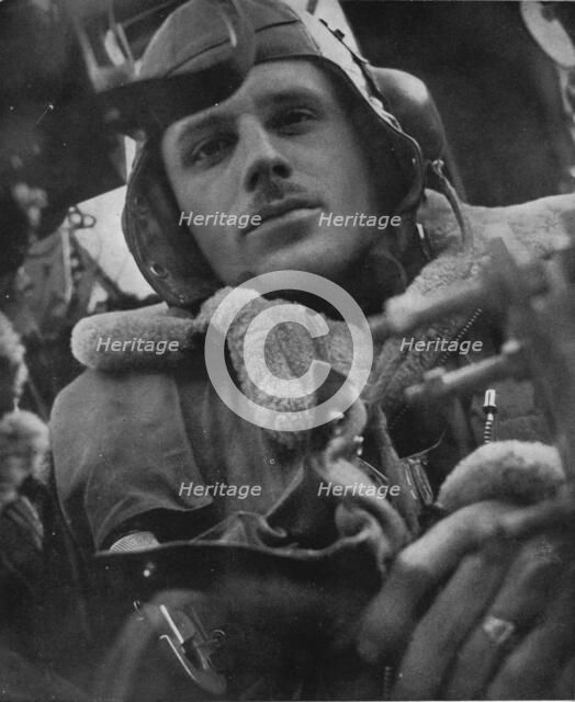 Bomber Command pilot, 1941. Artist: Unknown.