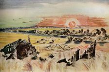 Bomber in the Corn 1940. Artist: Paul Nash