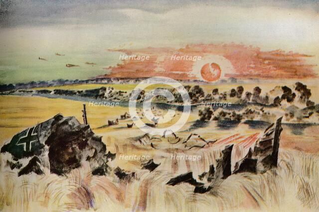'Bomber in the Corn', 1940. Artist: Paul Nash.