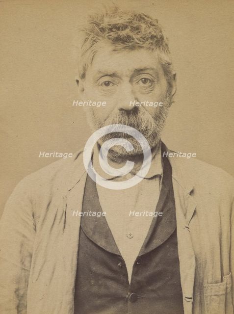 Bompeix. Eugène. 53 ans, né à St Martin d'Herbus (Haute-Vienne). Conducteur de machines. A..., 1894. Creator: Alphonse Bertillon.