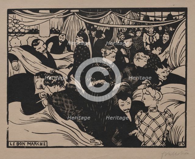 Bon Marché, 1893. Creator: Félix Vallotton (French, 1865-1925).