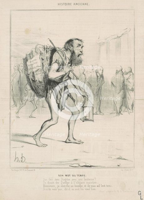 Bon mot du temps, 19th century. Creator: Honore Daumier.
