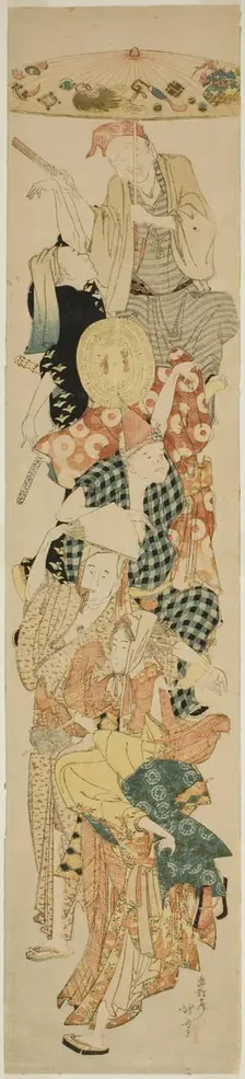 Bon Festival Dance, Japan, c. 1804/06. Creator: Hokusai