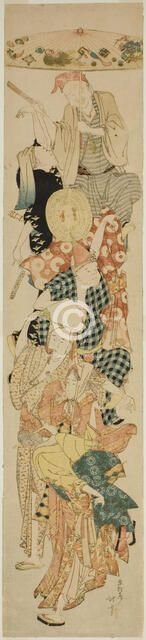 Bon Festival Dance, Japan, c. 1804/06. Creator: Hokusai.