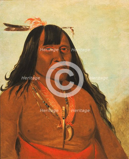 Bón-són-gee, New Fire, a Band Chief, 1834. Creator: George Catlin.
