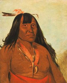 Bón-són-gee, New Fire, a Band Chief, 1834. Creator: George Catlin